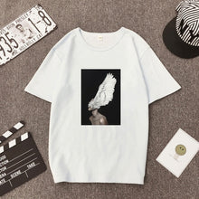 Load image into Gallery viewer, Large Size Women Hoodies Print Flowers Feather Harajuku Aesthetics Sweatshirt Women Pullovers Kpop Korean Casual Female Tops
