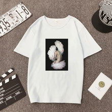 Load image into Gallery viewer, Large Size Women Hoodies Print Flowers Feather Harajuku Aesthetics Sweatshirt Women Pullovers Kpop Korean Casual Female Tops