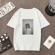 Load image into Gallery viewer, Large Size Women Hoodies Print Flowers Feather Harajuku Aesthetics Sweatshirt Women Pullovers Kpop Korean Casual Female Tops