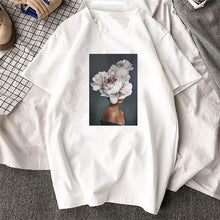 Load image into Gallery viewer, Large Size Women Hoodies Print Flowers Feather Harajuku Aesthetics Sweatshirt Women Pullovers Kpop Korean Casual Female Tops