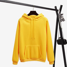 Load image into Gallery viewer, OH YES New Fashion Corduroy Long sleeves Letter Harajuku Print  Light pink Pullovers Tops O-neck Women's Hooded sweatshirt tops