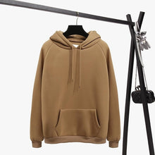 Load image into Gallery viewer, OH YES New Fashion Corduroy Long sleeves Letter Harajuku Print  Light pink Pullovers Tops O-neck Women's Hooded sweatshirt tops