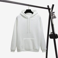 Load image into Gallery viewer, OH YES New Fashion Corduroy Long sleeves Letter Harajuku Print  Light pink Pullovers Tops O-neck Women's Hooded sweatshirt tops