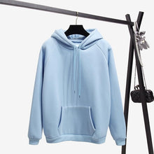 Load image into Gallery viewer, OH YES New Fashion Corduroy Long sleeves Letter Harajuku Print  Light pink Pullovers Tops O-neck Women's Hooded sweatshirt tops