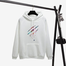 Load image into Gallery viewer, OH YES New Fashion Corduroy Long sleeves Letter Harajuku Print  Light pink Pullovers Tops O-neck Women's Hooded sweatshirt tops