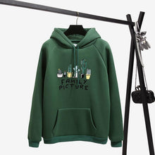 Load image into Gallery viewer, OH YES New Fashion Corduroy Long sleeves Letter Harajuku Print  Light pink Pullovers Tops O-neck Women's Hooded sweatshirt tops